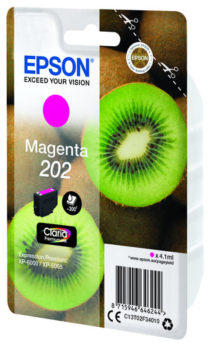 Epson Kiwi Singlepack Magenta 202 Claria Premium Ink Epson Kiwi Singlepack Magenta 202 Claria Premium Ink